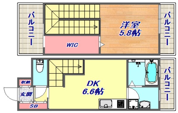 ＬＥＧＡＬＡＮＤ甲南山手の物件間取画像